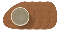 Onderzetter Lind DNA Curve Corduroy Nupo Nature (Set van 4)