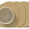 Onderzetter Lind DNA Curve Corduroy Nupo Khaki (Set van 4)