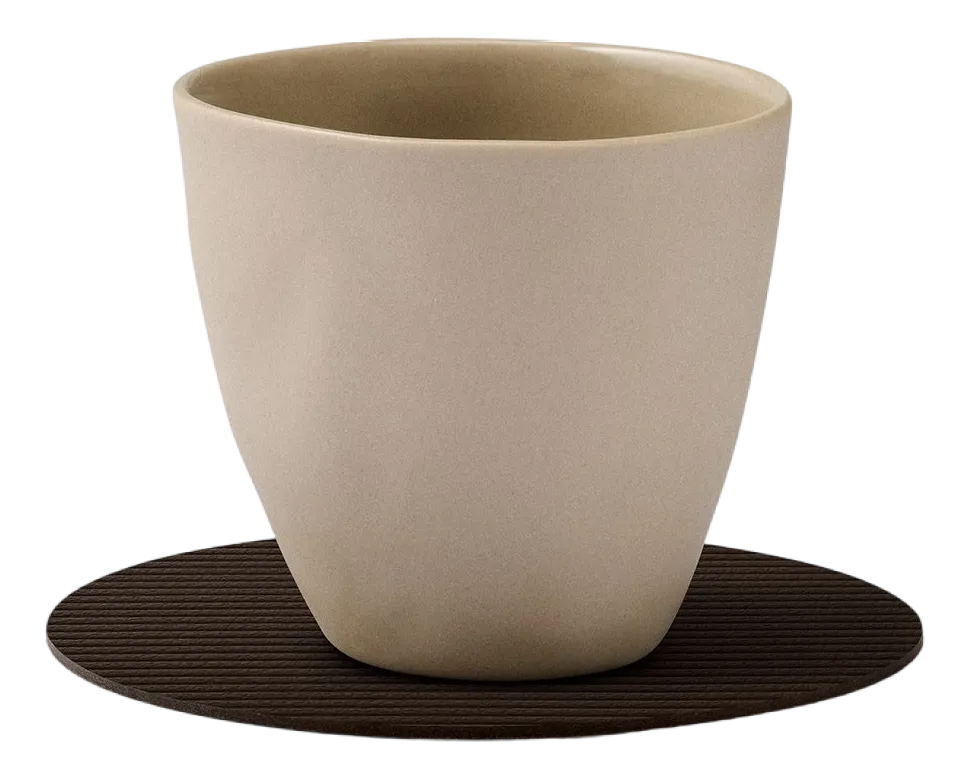 Onderzetter Lind DNA Glass Mat Circle Corduroy Nupo Hazel (Set van 4)