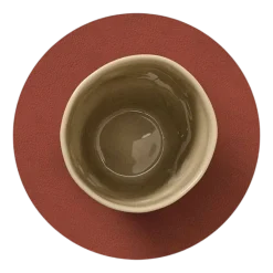 Onderzetter Lind DNA Glass Mat Circle Nupo Sienna (Set van 4)