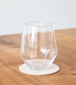 Onderzetter Lind DNA Glass Mat Circle Nupo Sand (Set van 4)
