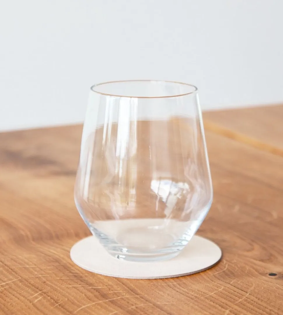 Onderzetter Lind DNA Glass Mat Circle Nupo Sand (Set van 4)