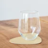 Onderzetter Lind DNA Glass Mat Curve Hippo Gold (Set van 4)