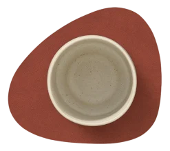 Lind DNA Onderzetter Glass Mat Curve Corduroy Nupo Nougat (Set van 4)