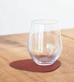 Lind DNA Onderzetter Glass Mat Curve Corduroy Nupo Nougat (Set van 4)