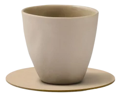 Onderzetter Lind DNA Glass Mat Circle Corduroy Nupo Sand (Set van 4)