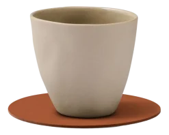 Onderzetter Lind DNA Glass Mat Circle Nupo Rust (Set van 4)
