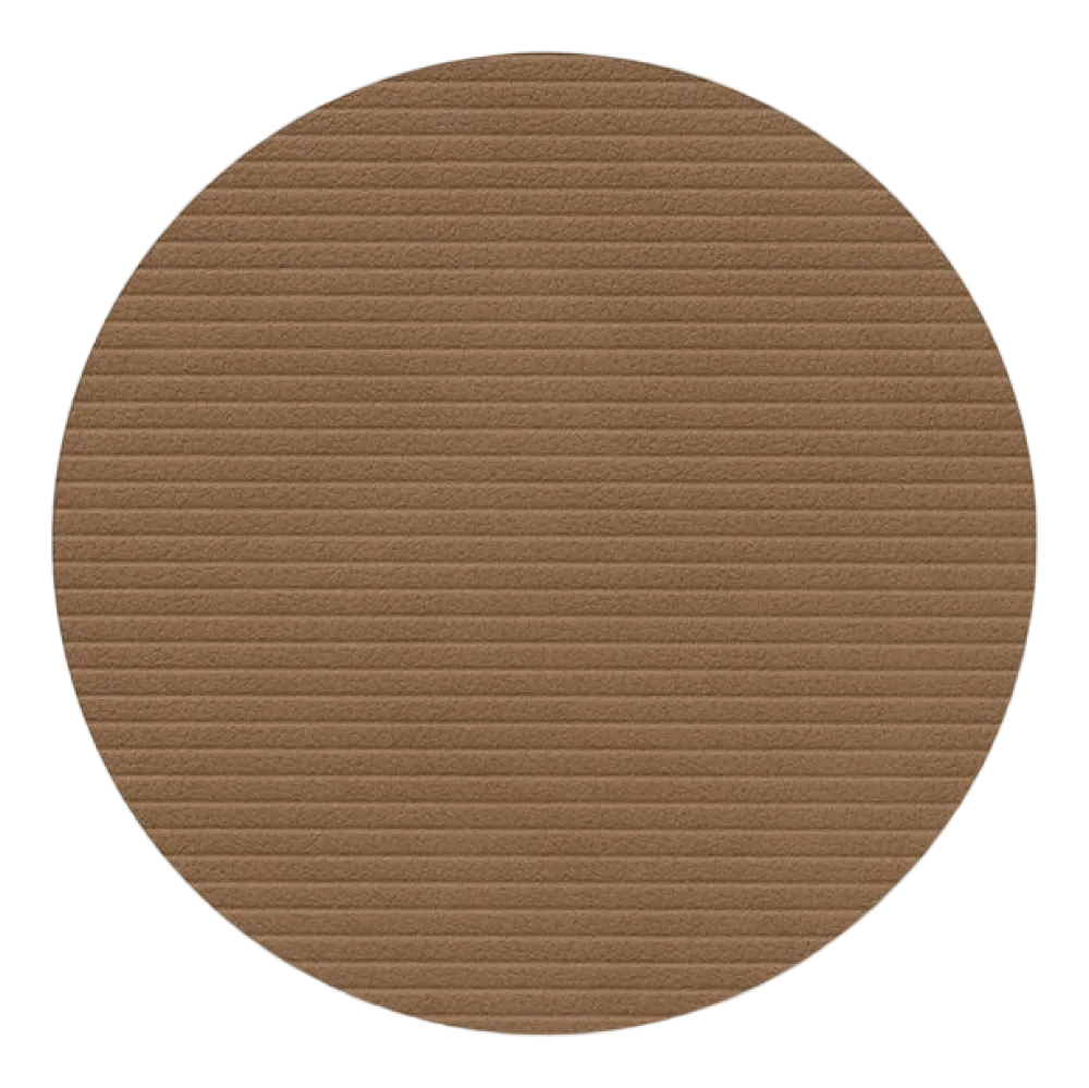 Lind DNA Onderzetter Glass Mat Circle Corduroy Nupo Brown (Set van 4) New
