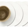 Lind DNA Onderzetter Glass Mat Circle Nupo Pure White (Set van 4) Best