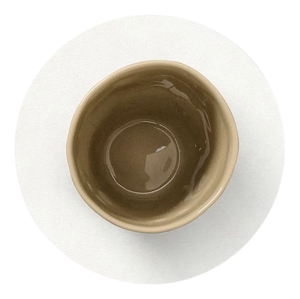 Lind DNA Onderzetter Glass Mat Circle Nupo Pure White (Set van 4) Best