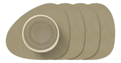 Onderzetter Lind DNA Glass Mat Curve Nupo Herbal Dust (Set van 4)