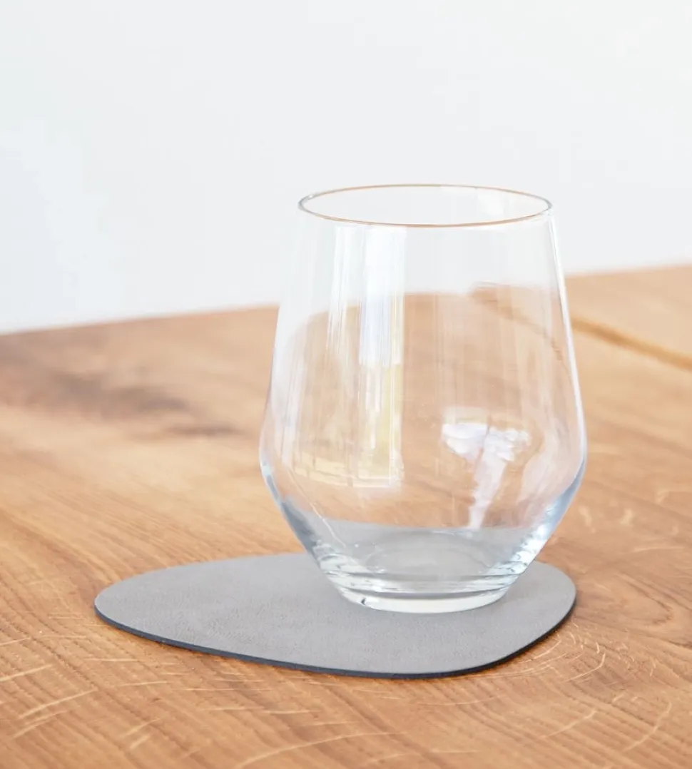Onderzetter Lind DNA Glass Mat Curve Nupo Light Grey (Set van 4)