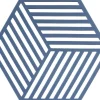 Onderzetter Zone Denmark Hexagon Denim