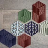 Onderzetter Zone Denmark Hexagon Burgundy 24 cm
