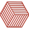 Onderzetter Zone Denmark Hexagon Burned Red 16 cm
