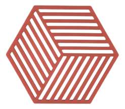 Onderzetter Zone Denmark Hexagon Burned Red 16 cm