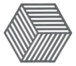 Zone Denmark Onderzetter Hexagon Cool Grey 16 cm Discount
