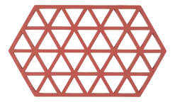 Zone Denmark Onderzetter Triangles Burned Red 24 cm Best