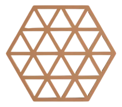 Zone Denmark Onderzetter Triangles Light Terracotta 16 cm Best