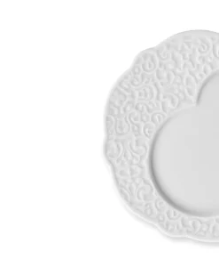 Alessi Ontbijtbord Dressed White Porcelain 16 cm (Set van 4) Online