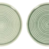 Ontbijtbord Salt & Pepper Cameo Green / Dark Brown 21,5 cm (Set van 4)
