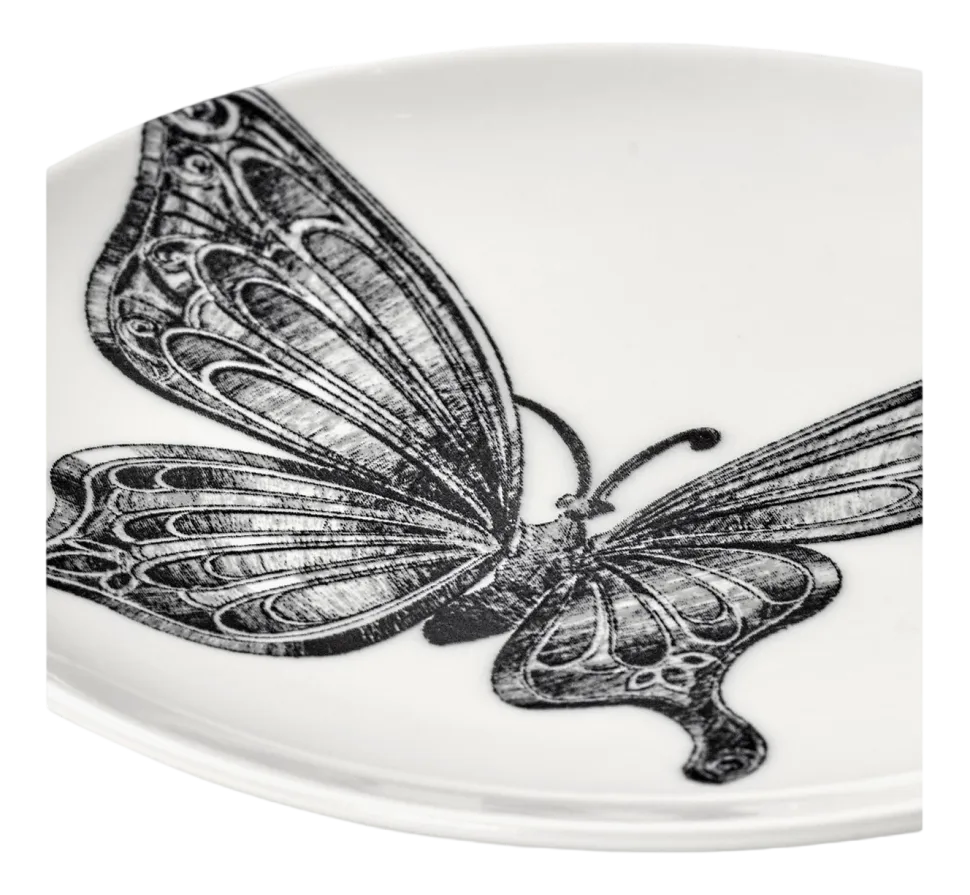 Ontbijtbord Serax Butterfly Unity White 12 cm
