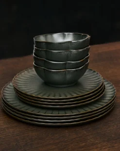 Serax Ontbijtbord Inku Tableware Green M 21 cm Sale