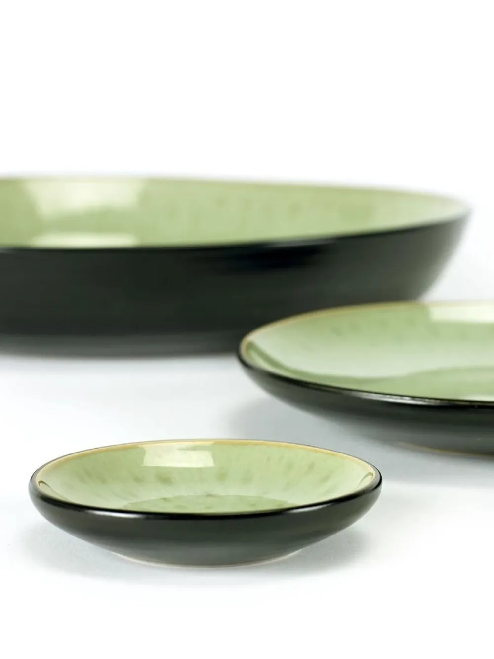 Serax Ontbijtbord Pure Tableware By Pascale Naessens Black Green M 16 cm Hot