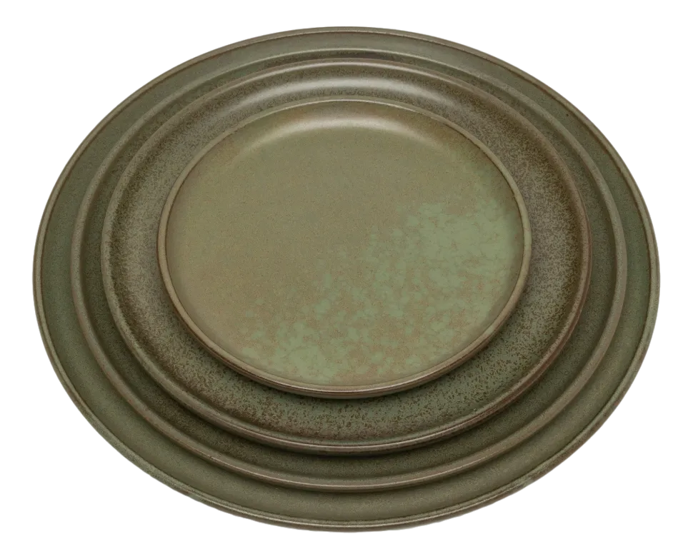 Ontbijtbord Serax Surface Tableware By Sergio Herman Camo Green 21 x 21 x 1,5 cm
