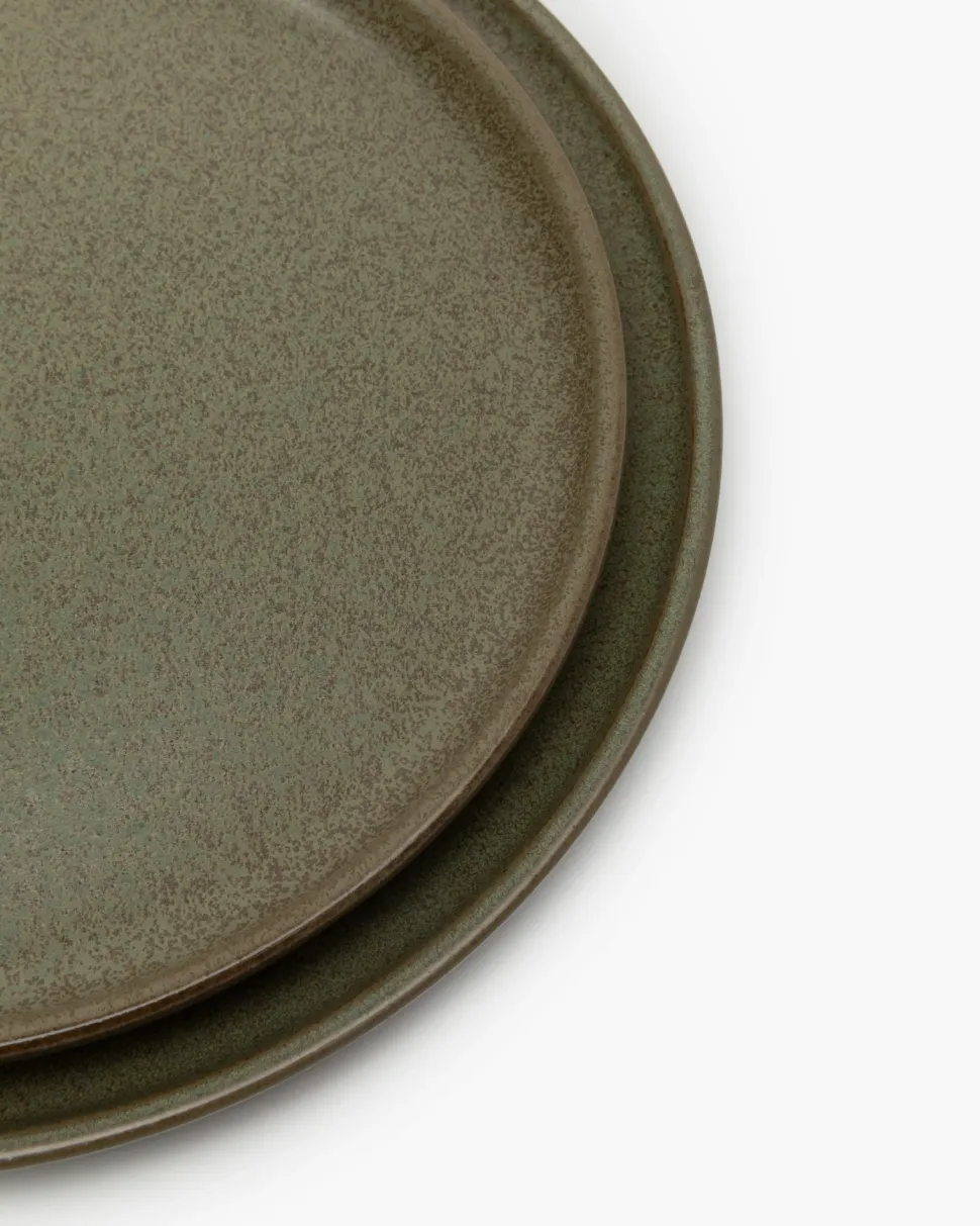 Ontbijtbord Serax Surface Tableware By Sergio Herman Camo Green 21 x 21 x 1,5 cm
