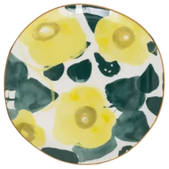Urban Nature Culture Ontbijtbord Good Morning Floral Art Multi Co / Gold 17 cm Outlet