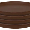Ontbijtbord vtwonen Ceramic Brown 17 cm (Set van 4)