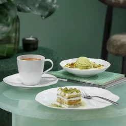 Villeroy & Boch Ontbijt-/ Dessertbord Pura Wit Ø22 cm (Set van 6) Outlet
