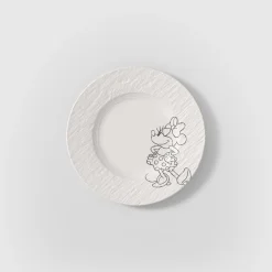 Villeroy & Boch Ontbijt-/ Dessertbord Manufacture Rock Mickey Mouse Blanc Ø21,7 cm (Set van 6) Hot
