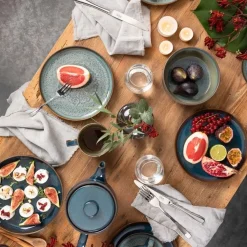 Ontbijtset Like by Villeroy & Boch Crafted Denim (Set van 6)