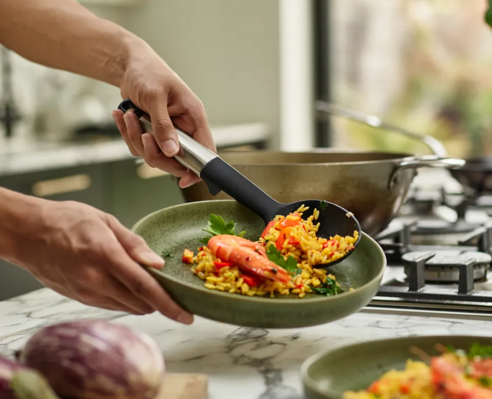 Opscheplepel Joseph Joseph Elevate Silicone Solid Spoon Zilver