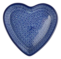 Ovenschaal Bunzlau Castle Blue Diamond Heart 20,5 cm