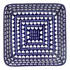 Ovenschaal Bunzlau Castle Vierkant Blue Valentine (27 x 27 cm)