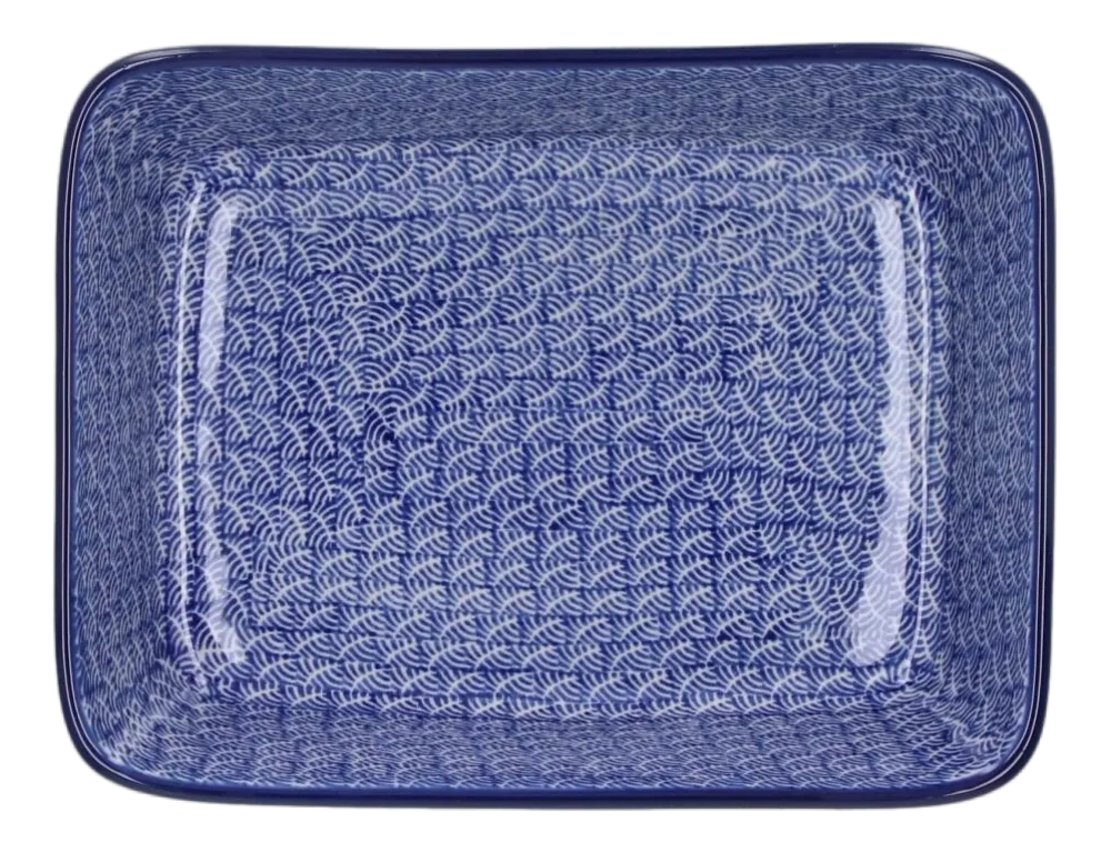 Bunzlau Castle Ovenschaal Waves Rectangular 24 x 19 cm Clearance