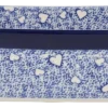 Ovenschaal Bunzlau Castle White Hearts Rectangular 24 x 19 cm