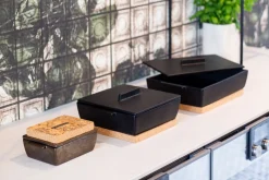 Dutchdeluxes Ovenschaal Rectangular Large Ceramic Black Matt