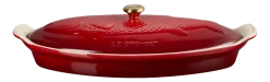 Ovenschaal Le Creuset Heritage Vis Kersenrood 34 cm