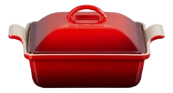 Ovenschaal Le Creuset Heritage Vierkant met Deksel Kersenrood 23 cm