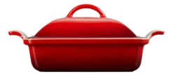 Ovenschaal Le Creuset Heritage Vierkant met Deksel Kersenrood 23 cm