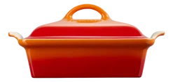 Ovenschaal Le Creuset Heritage Vierkant met Deksel Oranjerood 23 cm