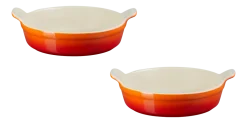Ovenschaal Le Creuset Rond Oranjerood 20/24 cm (2-Delig)