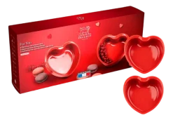 Peugeot Ovenschaal Hartvormig Appolia Rood 13,5 cm (Set van 2) Discount
