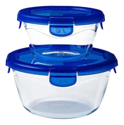 Ovenschaal Pyrex Cook & Go Rond met Deksel (Set van 2)