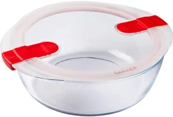 Ovenschaal Pyrex Cook & Heat Rond met Deksel 1,1 L (Set van 3)
