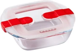 Ovenschaal Pyrex Cook & Heat Vierkant Transparant 14 x 12 cm